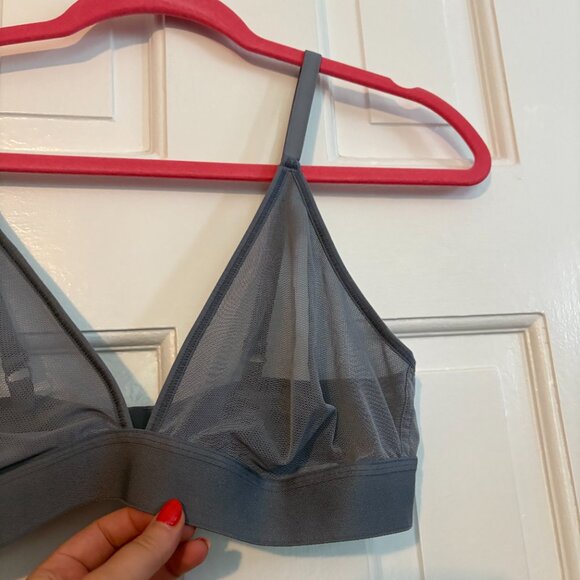 Negative Sieve Triangle Bra in Slate - Size 5 / XL - Picture 7 of 7